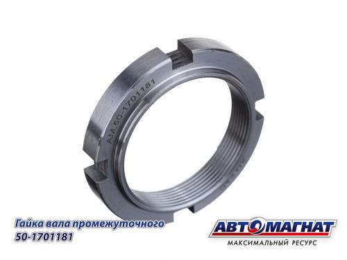 Фото 50-1701181 (АМ) Гайка МТЗ вала промежуточного (KFJ-8009-1)