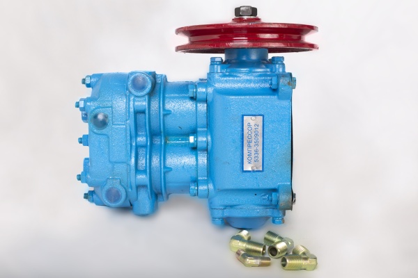 Фото 5336-3509012 (АМ) Компр-р СО ШКИВ МАЗ 2-х ц.210л/м (2)