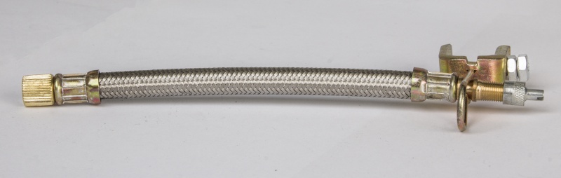 Фото Шланг подкачки внутреннего колеса L=15см. (метал. оплет) (АМ) (10/200)