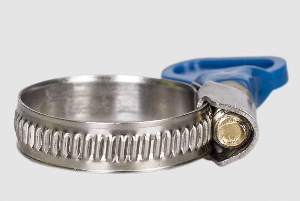 Фото Хомут 016-027мм, ФОРМА КЛЮЧА, W2-Нержавеющая сталь (АМ), (уп.100 шт.)