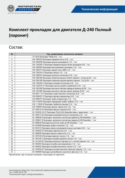 рем д-240 паронит рем д-240 паронит